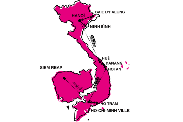 Circuit De la Baie d'Halong aux Temples d'Angkor